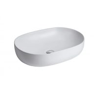   MINOTTI pultra helyezhető mosdó – 600x415x135 mm – Matt fehér