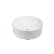   MINOTTI kerek ráépíthető dizájn mosdó geometrikus mintával, 415x145 mm, fehér (7015)