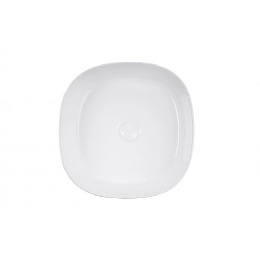 MINOTTI szögletes pultra építhető mosdó, 440x440x140 mm, fehér (7017)