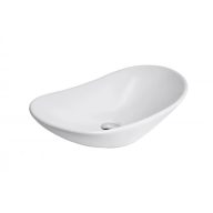   MINOTTI ovális pultra építhető mosdó, 625x370x155 mm, fehér (7030)