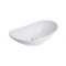 MINOTTI ovális pultra építhető mosdó, 625x370x155 mm, fehér (7030)