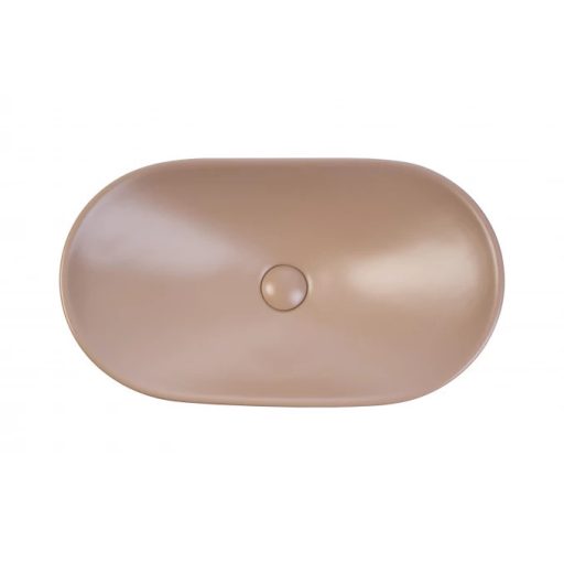 MINOTTI pultra helyezhető mosdó – 625x370x155 mm – Matt bézs