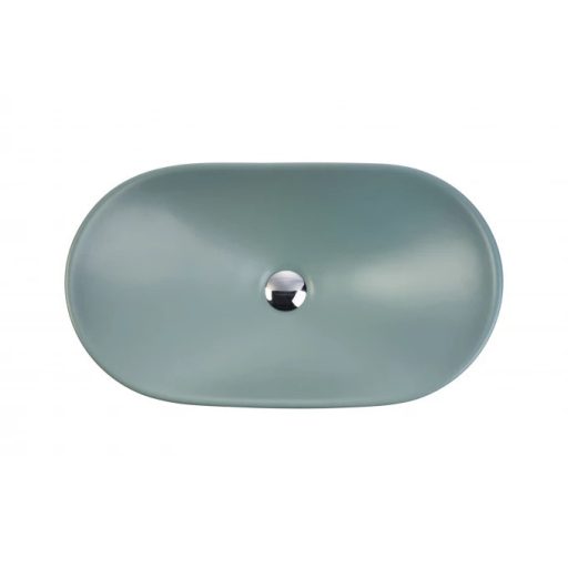 MINOTTI pultra helyezhető mosdó – 625x370x155 mm – Matt világoszöld