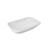   MINOTTI aszimmetrikus pultra építhető mosdó, 565x400x115 mm, fehér (7033)