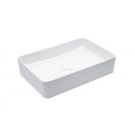   MINOTTI téglalap alakú pultra építhető mosdó, 505x340x110 mm, fehér (7036)