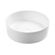   MINOTTI kerek pultra építhető mosdótál, 360x120 mm, fehér (7038)