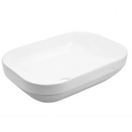   MINOTTI téglalap alakú pultra építhető mosdó, 504x352x145 mm, fehér (7040)