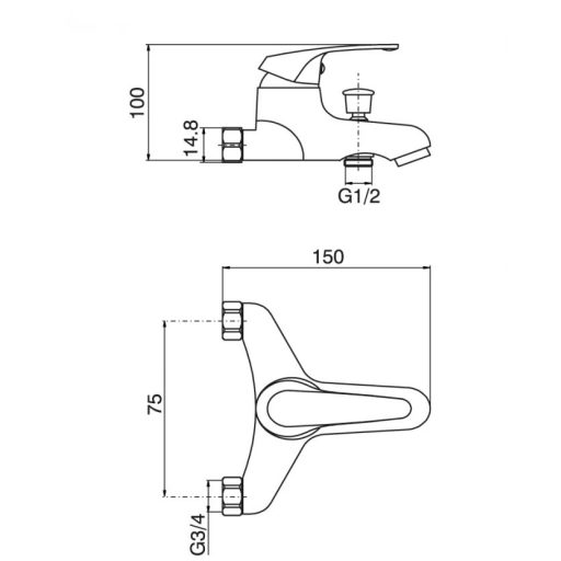 MINOTTI EVA Kádcsaptelep