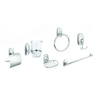   MINOTTI 80600 fürdőszobai kiegészítő készlet, 6 részes, króm