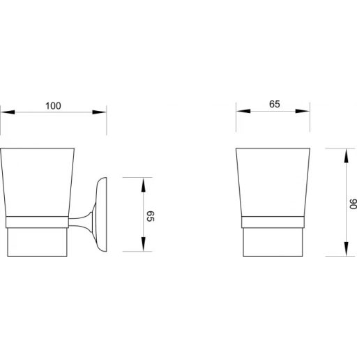  MINOTT 80600 Pohártartó , üveg
