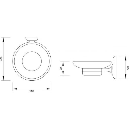 MINOTTI 80600 Szappantartó , üveg