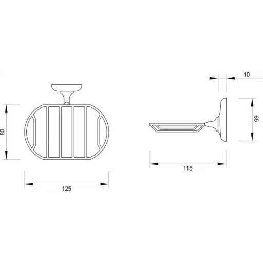 MINOTTI 80600 Szappantartó ,króm