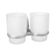 MINOTTI 80600 Pohártartó, dupla, üveg