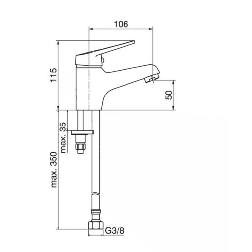MINOTTI VENETO Mosdó csaptelep 