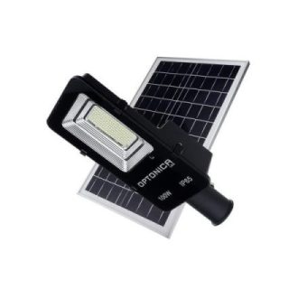   Optonica napelemes utcai LED lámpa 35W – 2600lm, hideg fehér, IP65, távirányítós, 9137