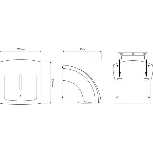 MINOTTI fehér automata kézszárító
