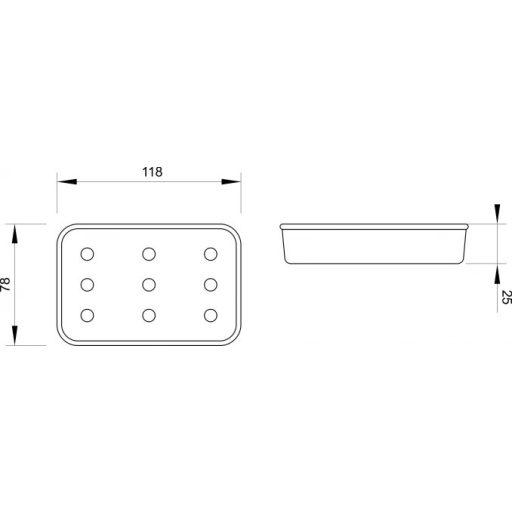 MINOTTI B szappantartó, üveg, fehér