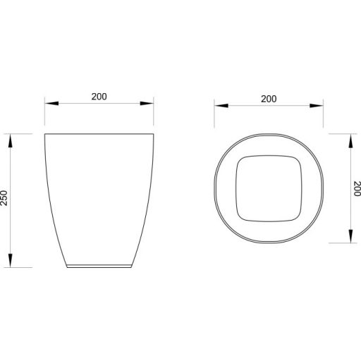 MINOTTI B szemetes, fehér