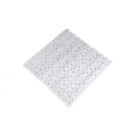 MINOTTI kádszőnyeg 54×54cm, PVC, fehér