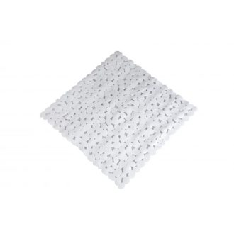 MINOTTI kádszőnyeg 54×54cm, PVC, fehér