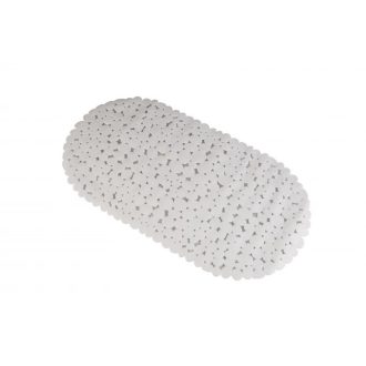 MINOTTI kádszőnyeg 69×36cm, PVC, fehér