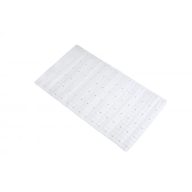 MINOTTI kádszőnyeg 71×40cm, PVC, fehér
