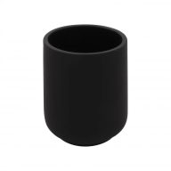 Minotti modern matt fekete fogkefetartó, pultra helyezhető