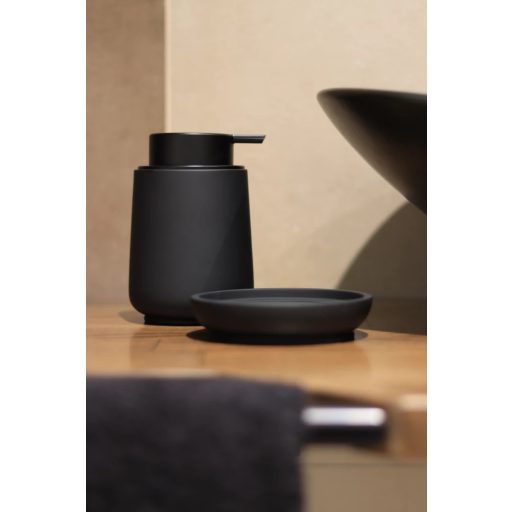 MINOTTI szappantartó, kerek, matt fekete