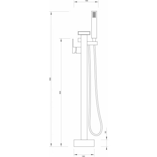 COPEN BOCA szabadon álló kádcsaptelep