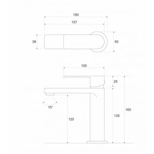 COPEN NOOK mosdócsaptelep, króm