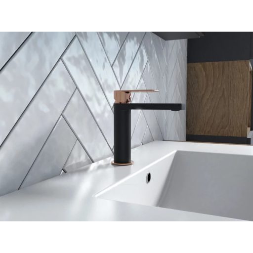 COPEN NOOK Mosdó csaptelep matt fekete / rose gold