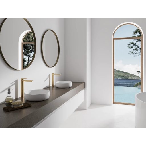 COPEN NOOK Magas mosdócsaptelep - csiszolt arany