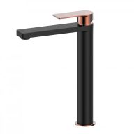 COPEN NOOK Magas mosdócsaptelep - matt fekete / rose gold