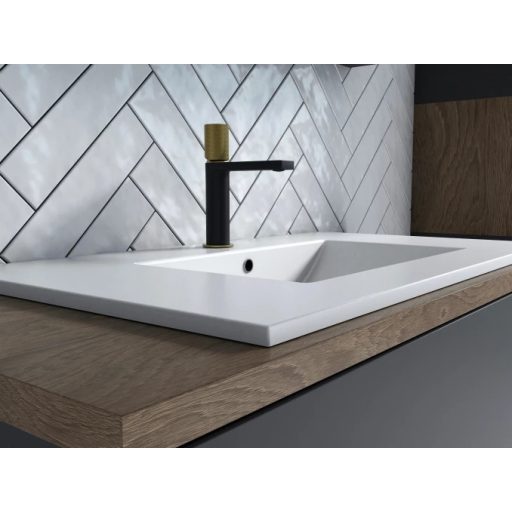 COPEN NOOK GRIP Mosdó csaptelep matt fekete / csiszolt arany