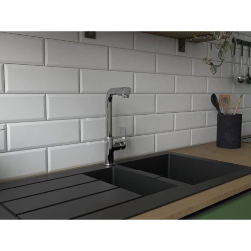 COPEN Nook konyhai csaptelep kihúzható zuhannyal, 335x260 mm, króm