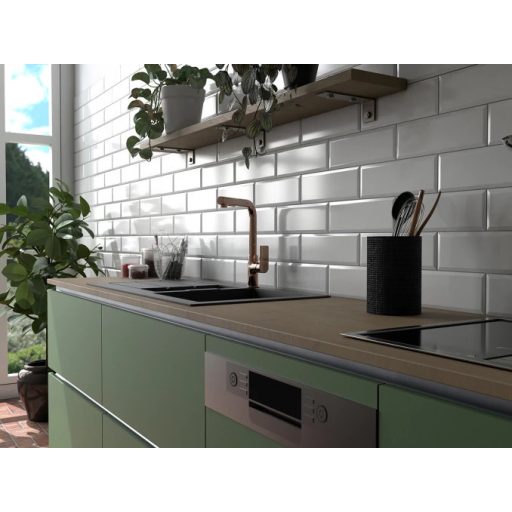 COPEN Nook konyhai csaptelep kihúzható zuhannyal, 335x260 mm, rose gold