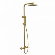   COPEN NOOK zuhanyrendszer kádtöltővel, kerek, csiszolt arany (Ø250 mm)