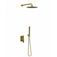   Beépített zuhanyrendszer 1, kerek, COPEN NOOK, csiszolt arany, Ø250 mm