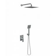   Beépített zuhanyrendszer 2, szögletes, COPEN NOOK, króm, 250x250 mm