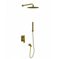   COPEN NOOK beépített zuhany- és kádrendszer 3, kerek, csiszolt arany (Ø250 mm)