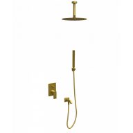   COPEN NOOK beépített mennyezeti zuhanyrendszer, kerek, csiszolt arany (Ø250 mm)