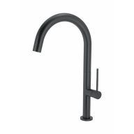   COPEN Salt hattyúnyakú konyhai csaptelep, 410x210 mm, matt fekete