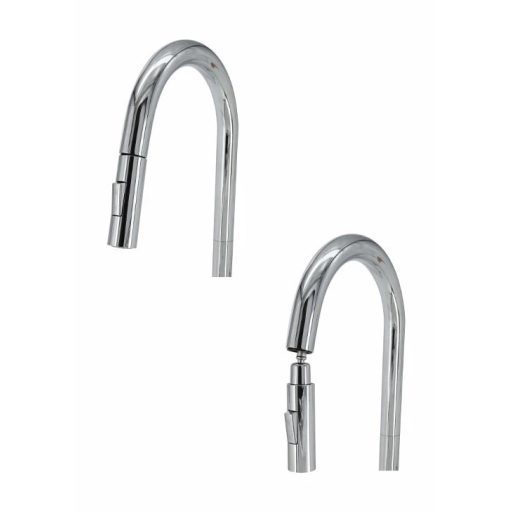 COPEN Salt konyhai csaptelep kihúzható zuhanyfejjel, 455x260 mm, króm