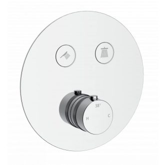   COPEN CoolTouch Króm Termosztátos Kád/Zuhany Csaptelep Előlap 