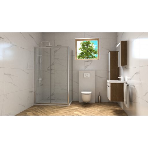 COPEN PROJECT fix oldalfal 70x195 cm, króm