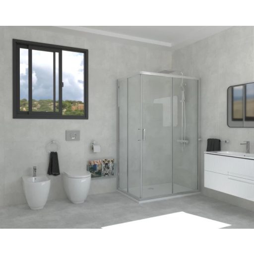 COPEN ATLAS PRO zuhanyajtó 1600x1950 mm – Króm