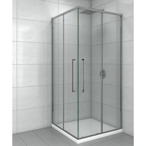 COPEN DEVON200 80x80 cm szögletes zuhanykabin – Vékony keret, 200 cm magasság, 6 mm üveg