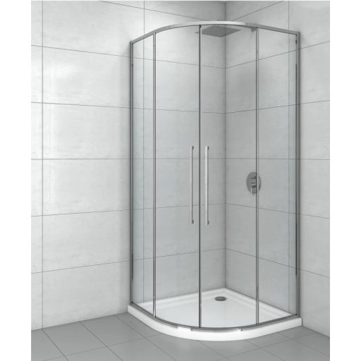 COPEN DEVON200 90x90 cm íves zuhanykabin – Vékony keret, 200 cm magasság, 6 mm edzett üveg