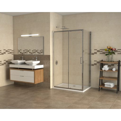 COPEN ATLAS fix oldalfal 70x195 cm, króm