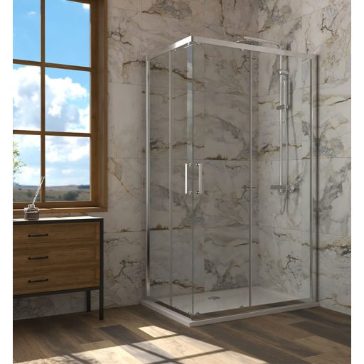 COPEN ATLAS PRO zuhanyajtó 800x1950 mm – Króm